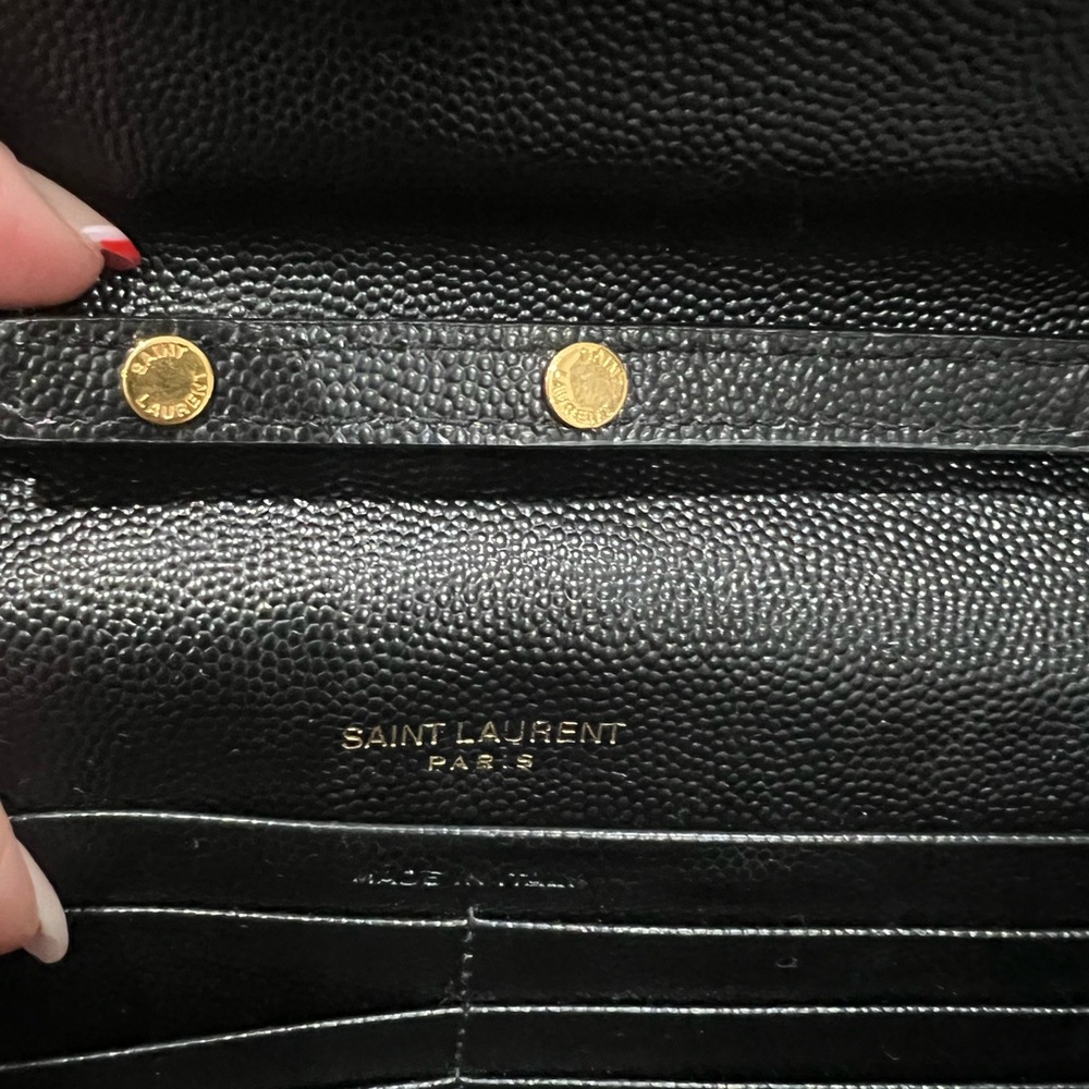 YSL Cassandre Monogram Wallet on Chain quilted black - Picture 14 of 16